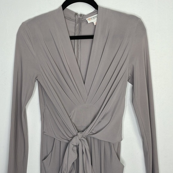 L’ATISTE By Amy Grey Pleated Tie Front Jumpsuit - Picture 2 of 14
